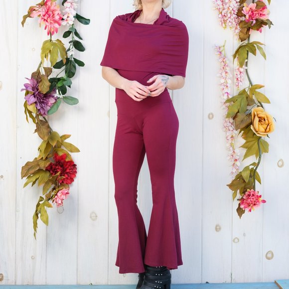 NEW!! Red Suede Hooded Jumpsuit - Warrior Within - Picture 6 of 8